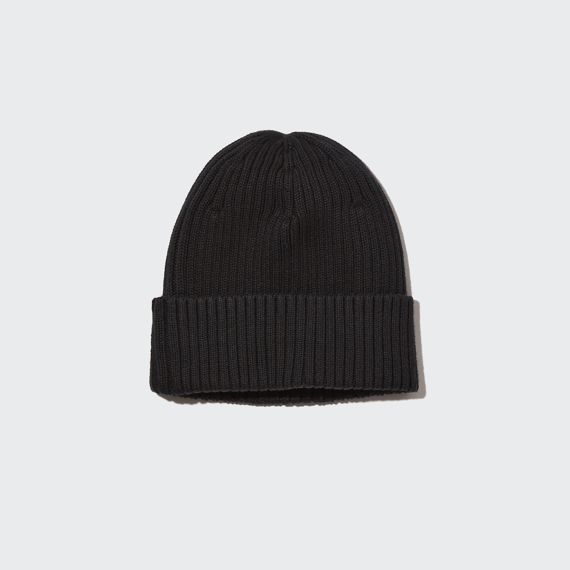 black beanie ribbed