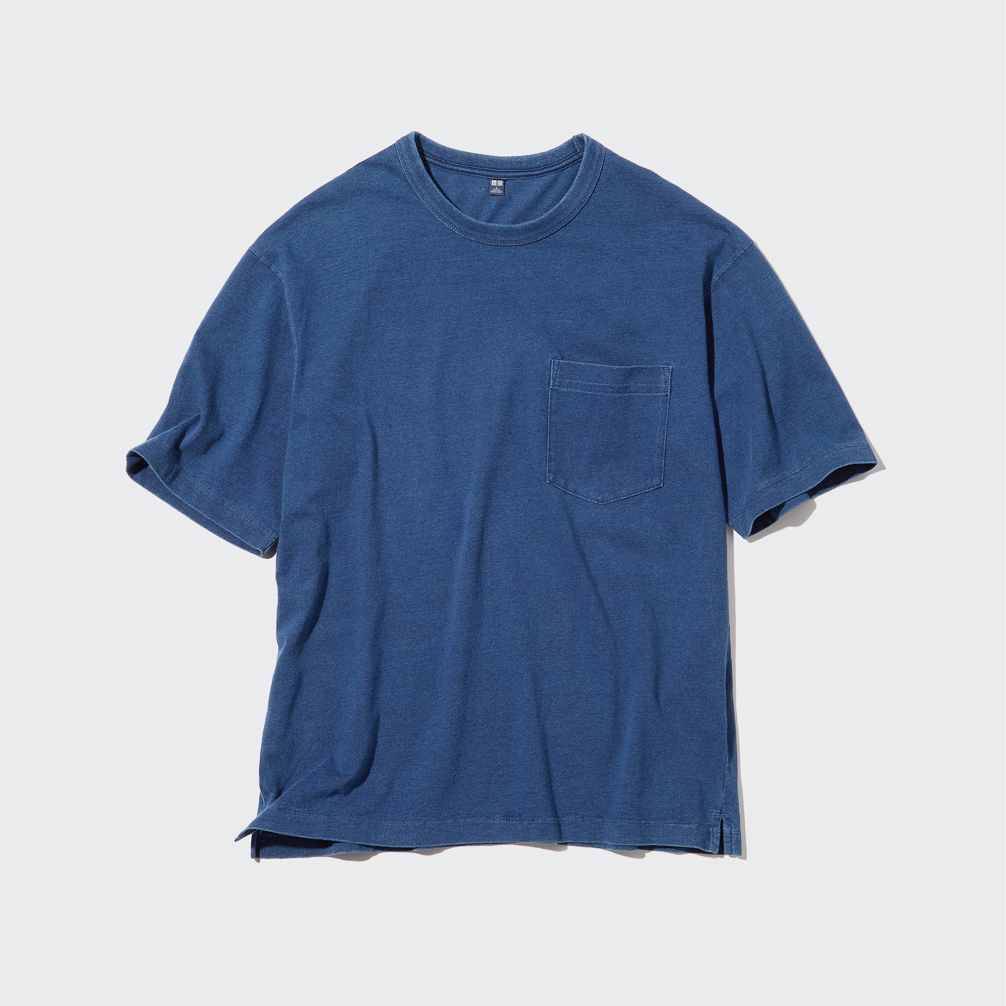 ユニクロ公式 | インディゴクルーネックTシャツ（半袖）