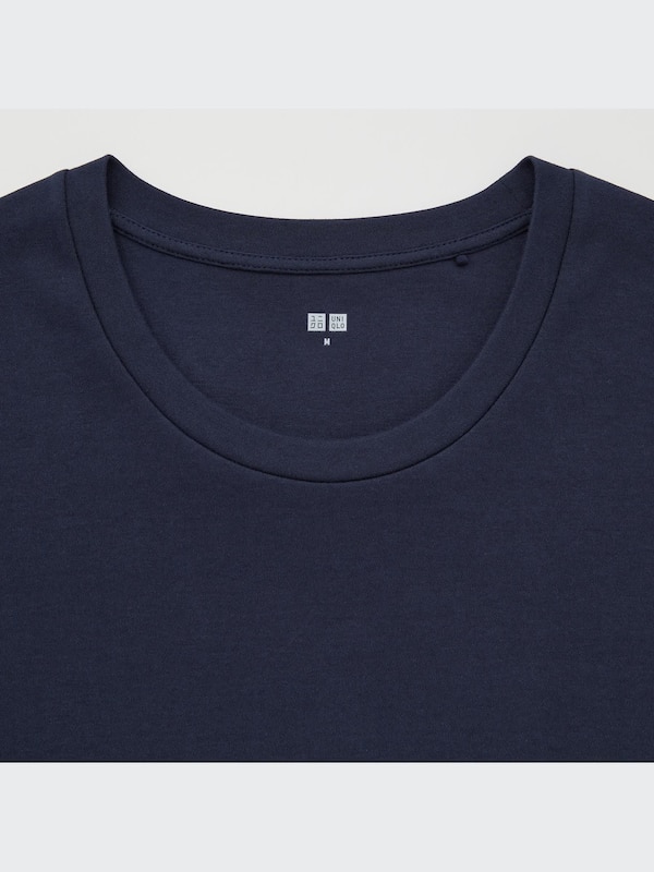 スムースストレッチコットンクルーネックT（7分袖）