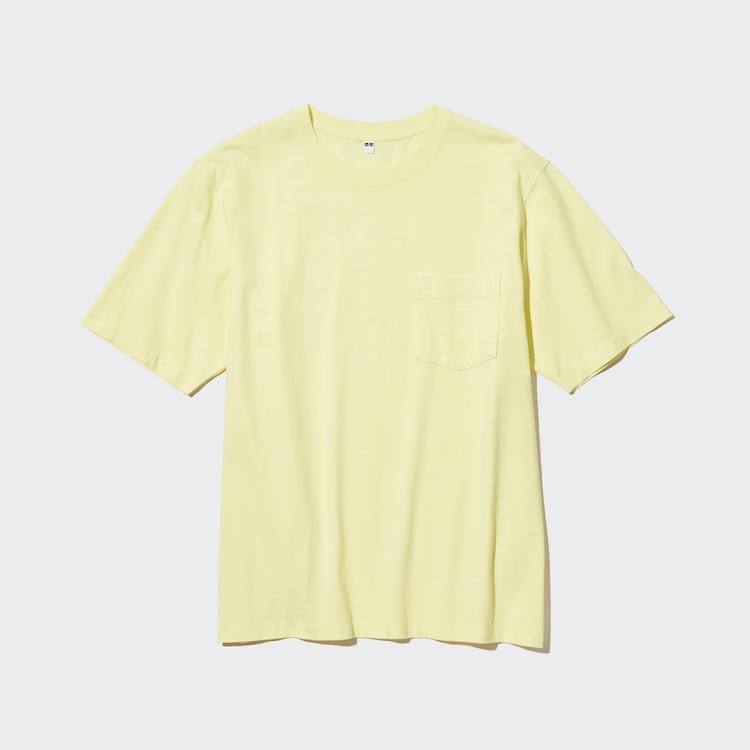 ユニクロ公式 オーバーサイズポケツキTシャツ（5分袖）