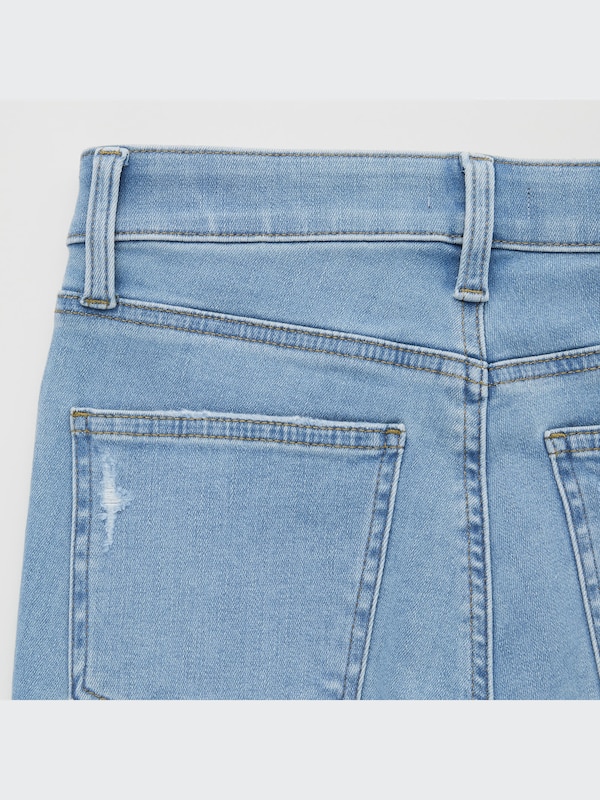 ウルトラストレッチスキニーハイライズジーンズ（ダメージ・丈長め76cm）