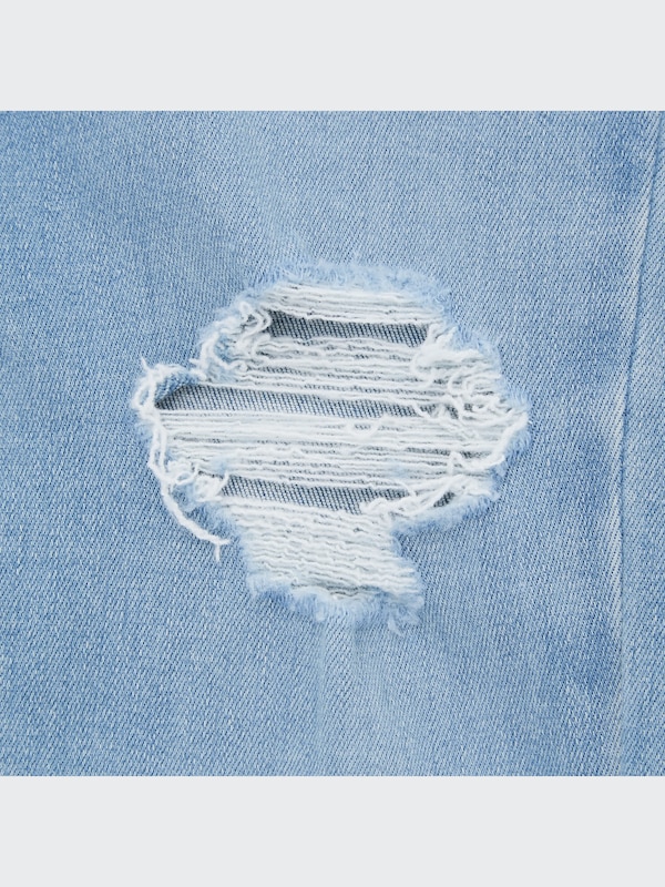 ウルトラストレッチスキニーハイライズジーンズ（ダメージ・丈長め76cm）