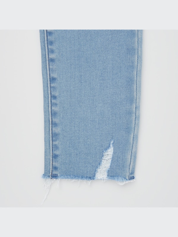 ウルトラストレッチスキニーハイライズジーンズ（ダメージ・丈長め76cm）