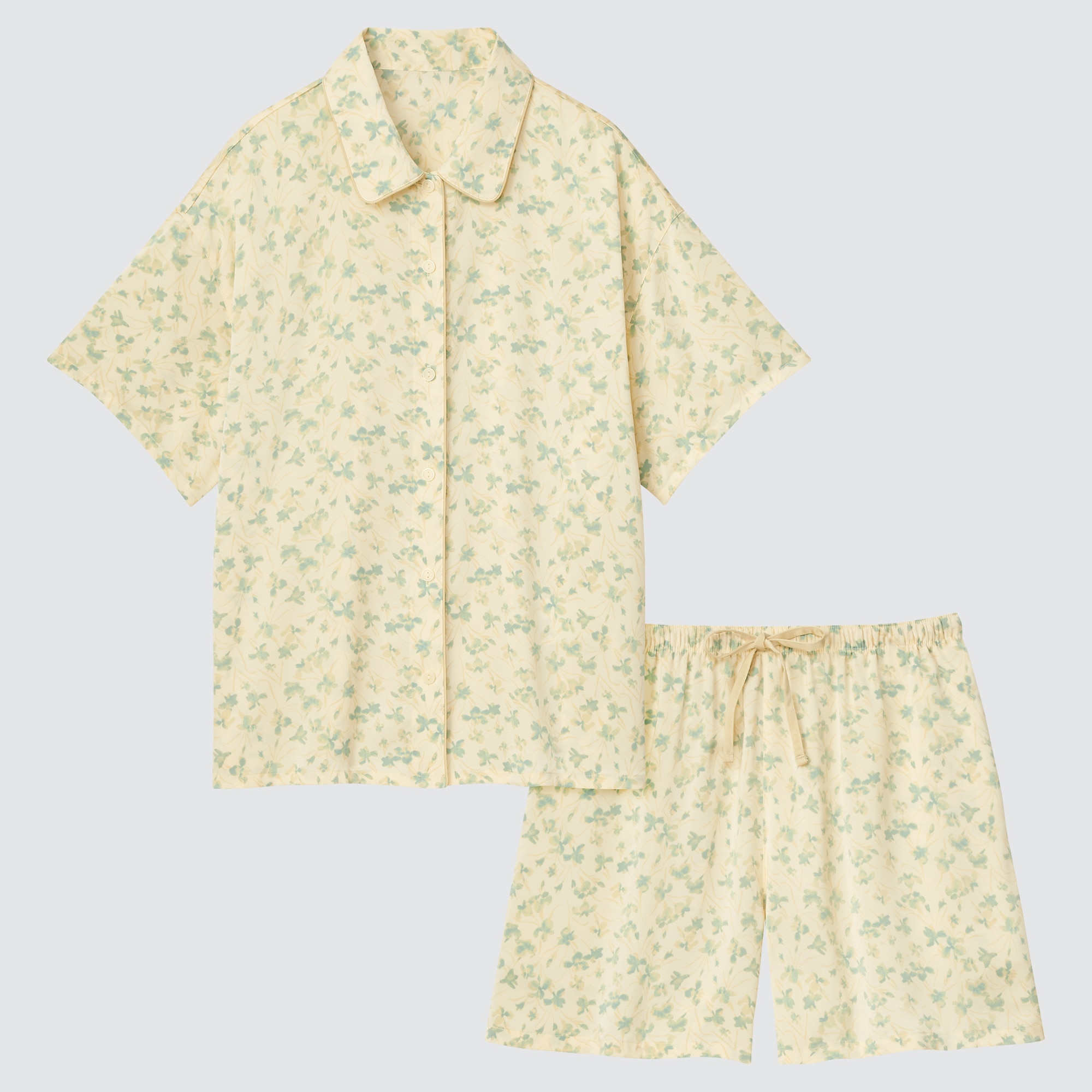 WOMEN S SATIN PAJAMAS SHORT SLEEVE UNIQLO SG