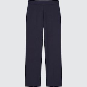 WOMEN'S STRETCH DOUBLE FACE STRAIGHT PANTS