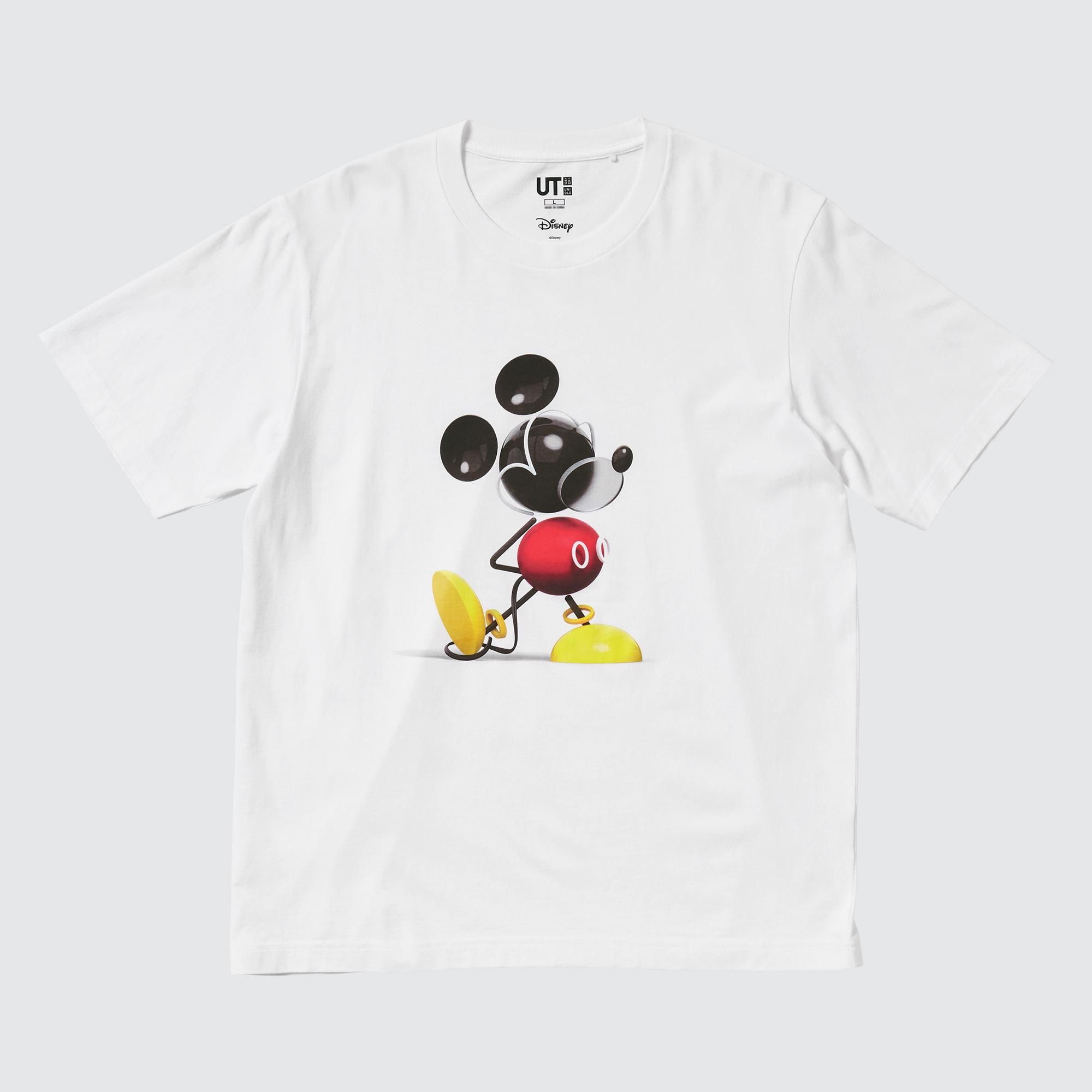 Áo phông Uniqlo nữ mầu trắng Mickey Mouse 00 White  UNI JAPAN