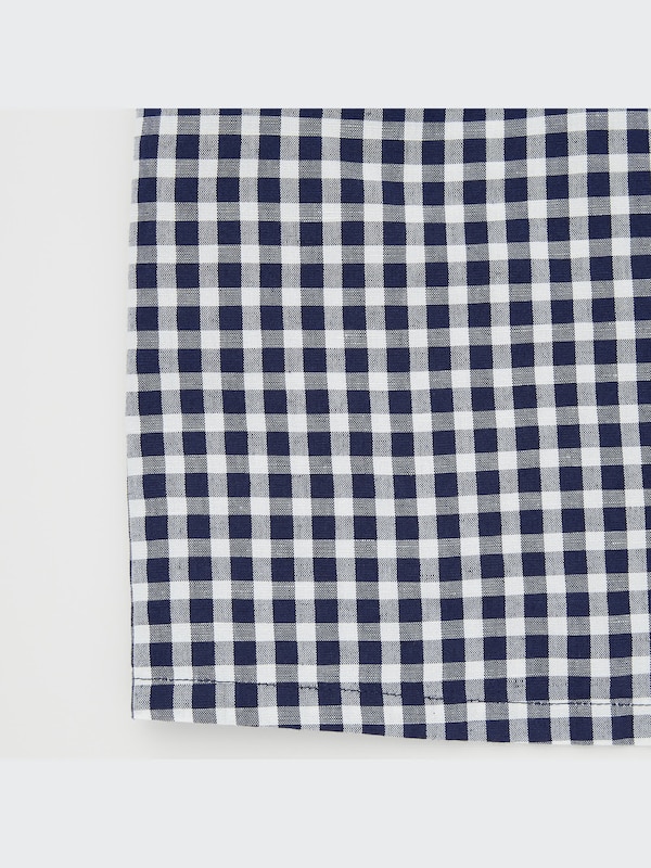 Linen Blend Checked Sleeveless Blouse