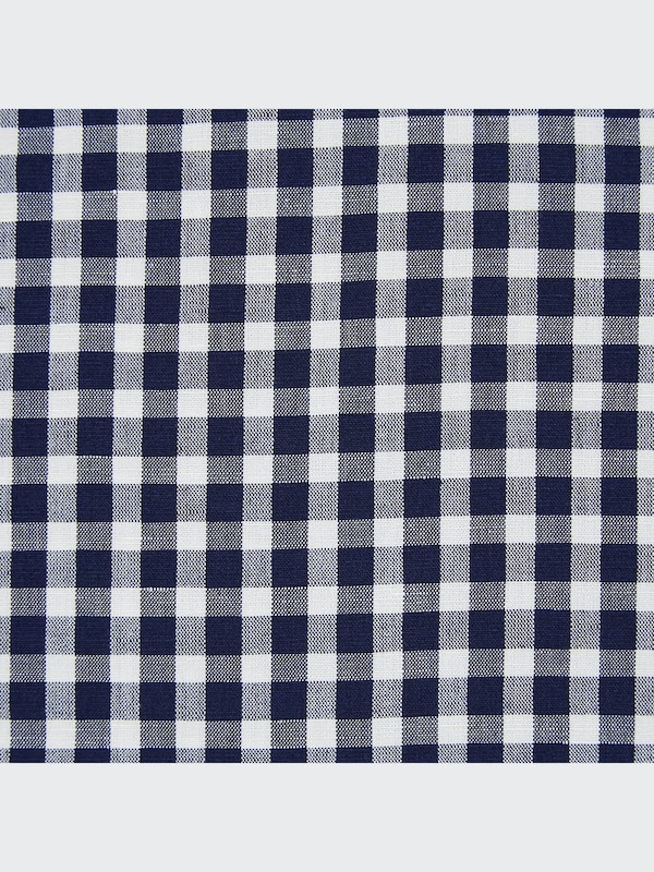 Linen Blend Checked Sleeveless Blouse