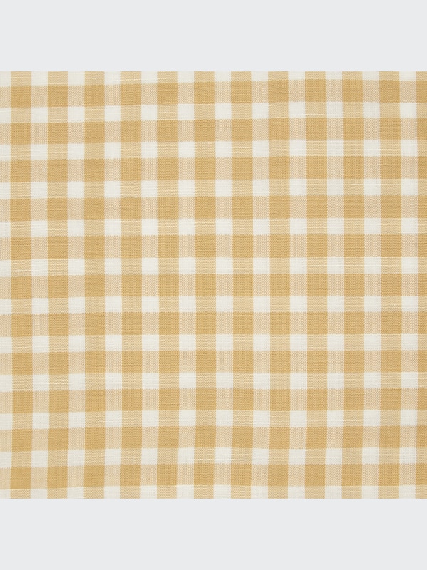 Linen Blend Checked Sleeveless Blouse