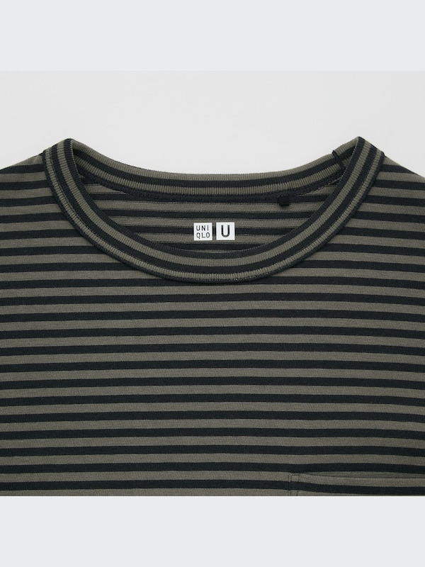 ボーダークルーネックTシャツ（長袖）