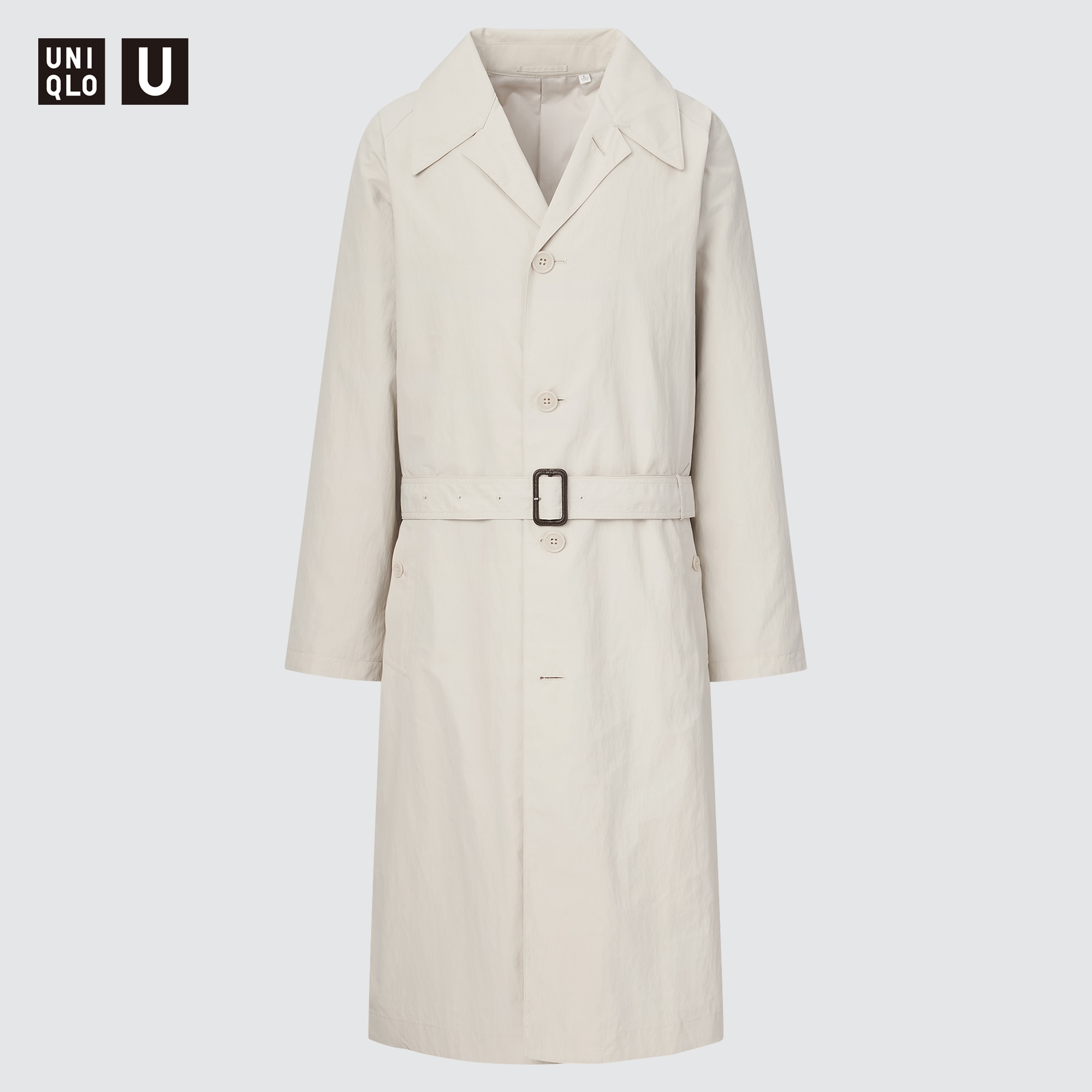 UNIQLO ユニクロUトレンチコート30NATURAL XXL-