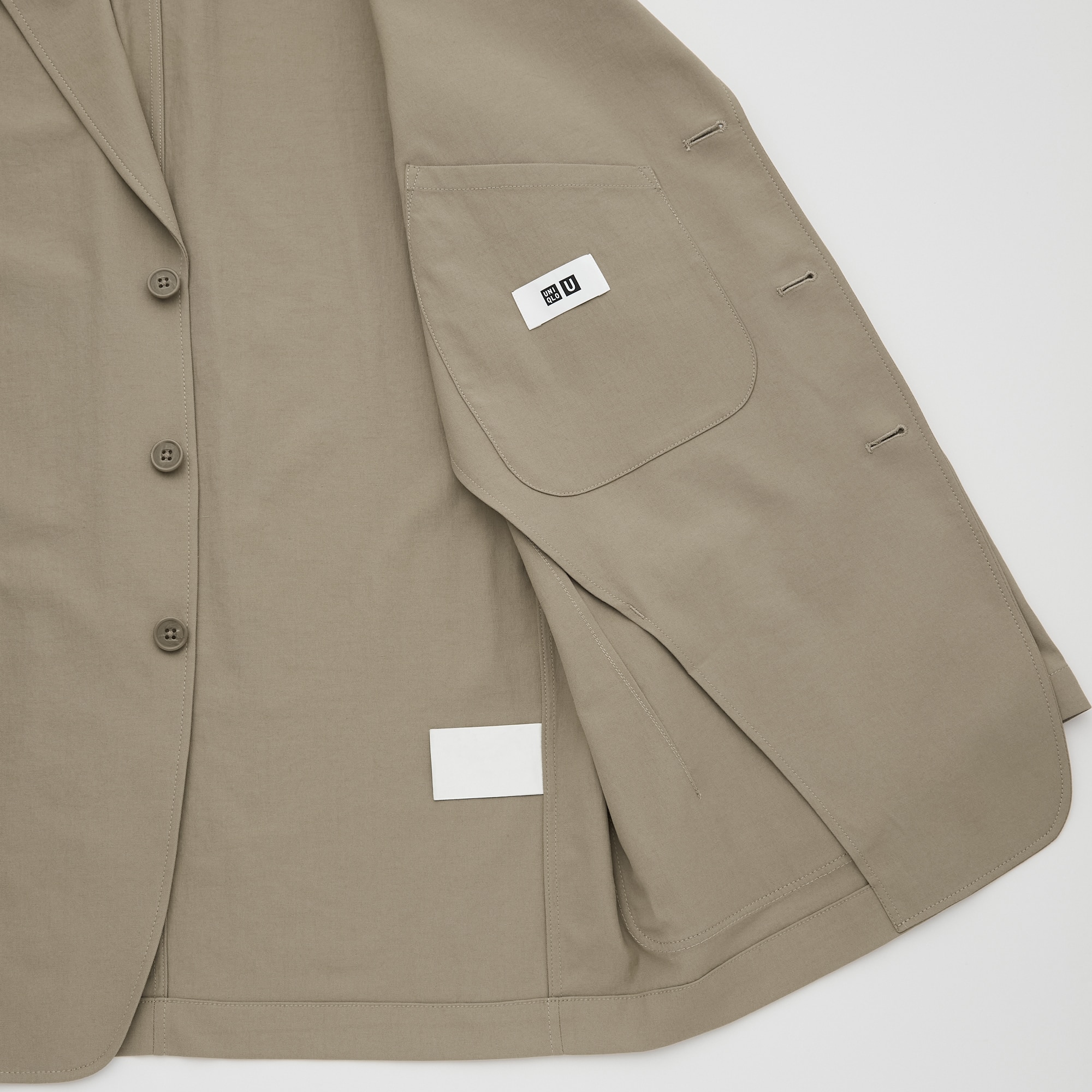 Uniqlo men's linen on sale jacket