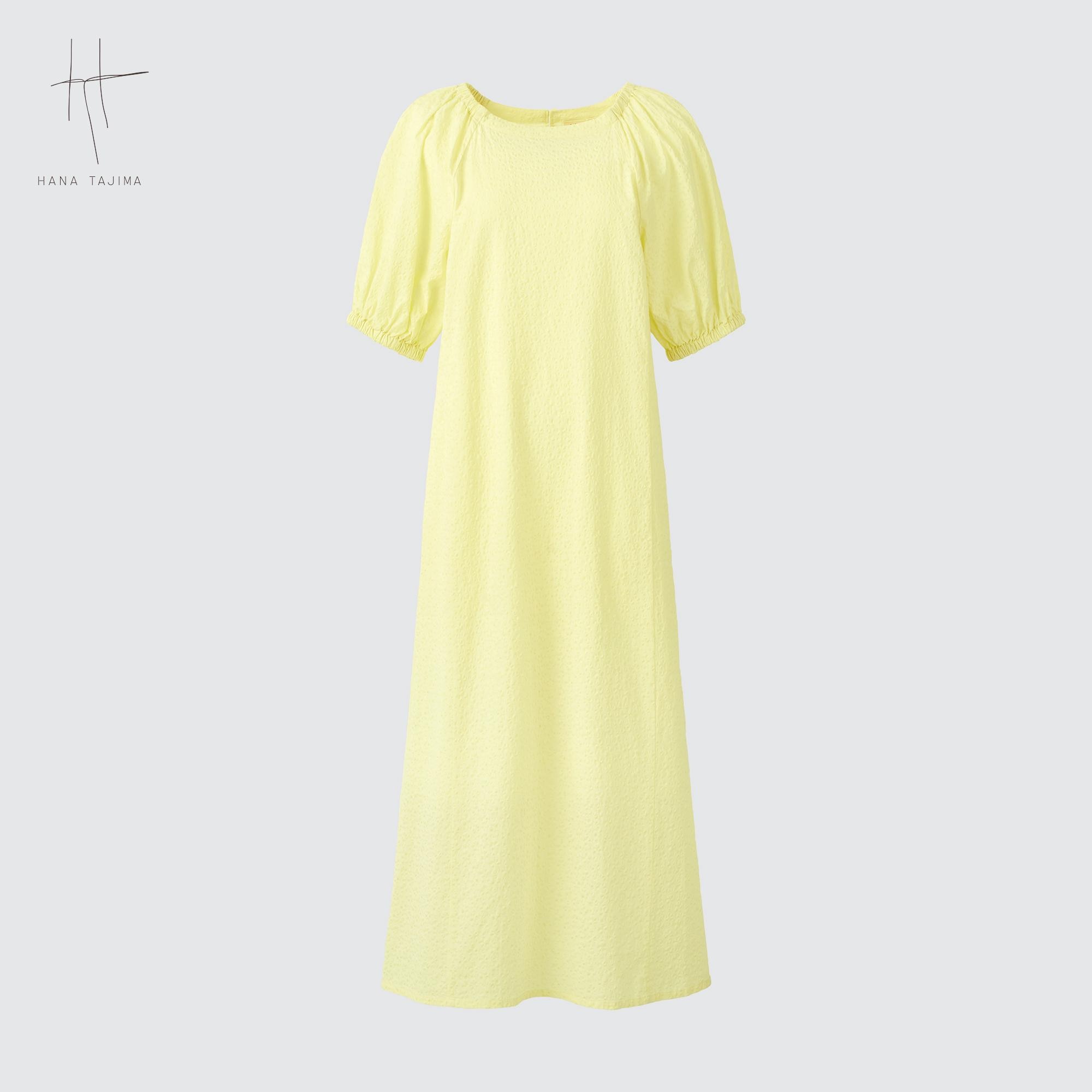 Uniqlo yellow outlet dress