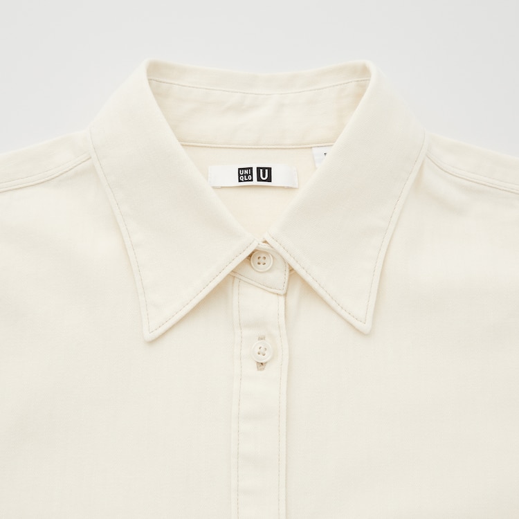 ユニクロ公式 ダブルポケットオーバーサイズシャツ（長袖）