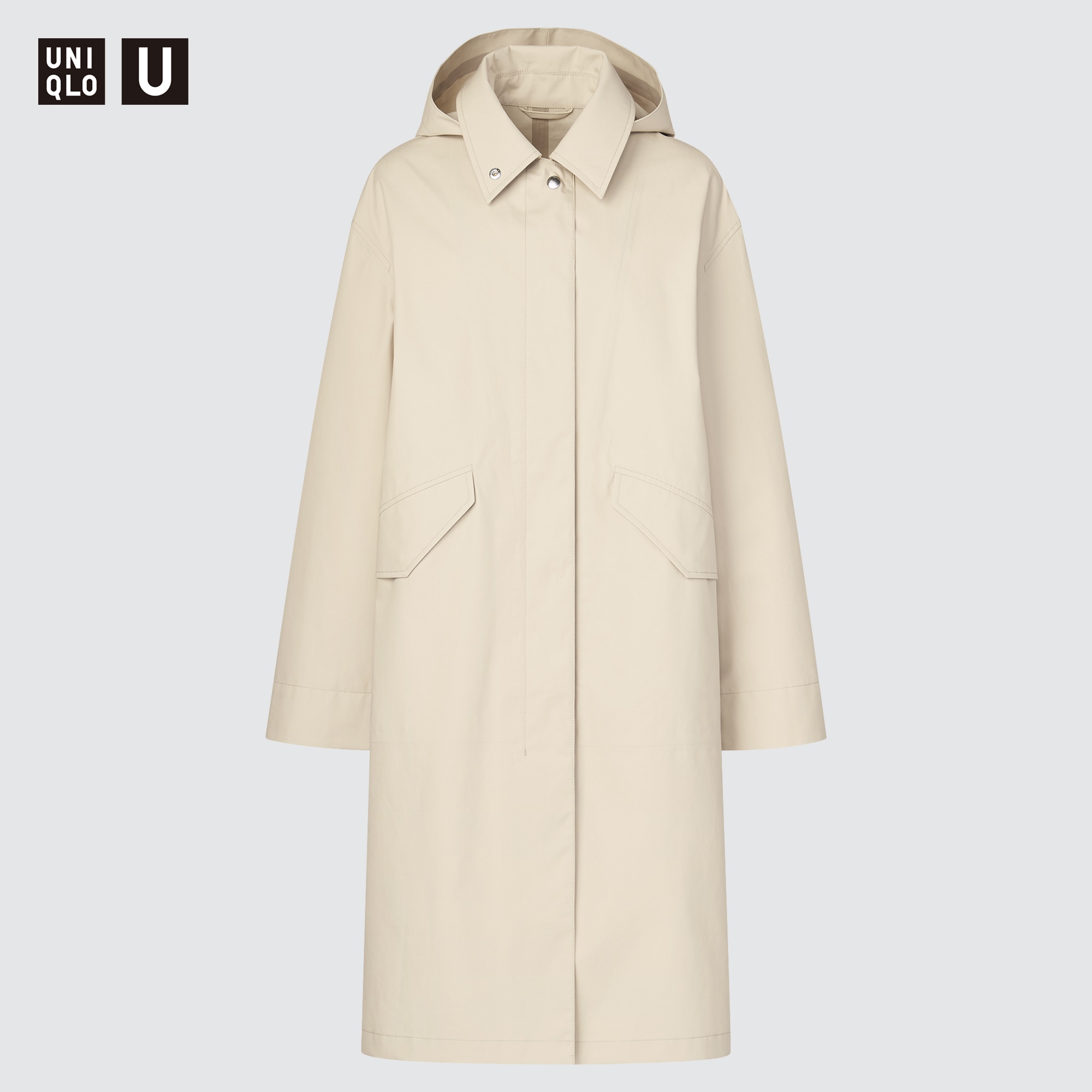 30NATUuniqlo u フーデッドコート 447462 - ロングコート