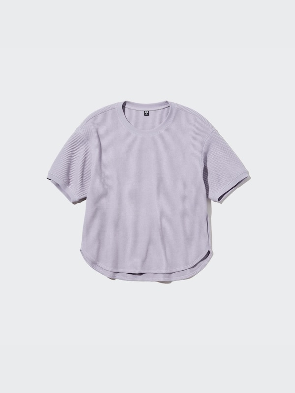 Waffle Crew Neck Short Sleeve T-Shirt