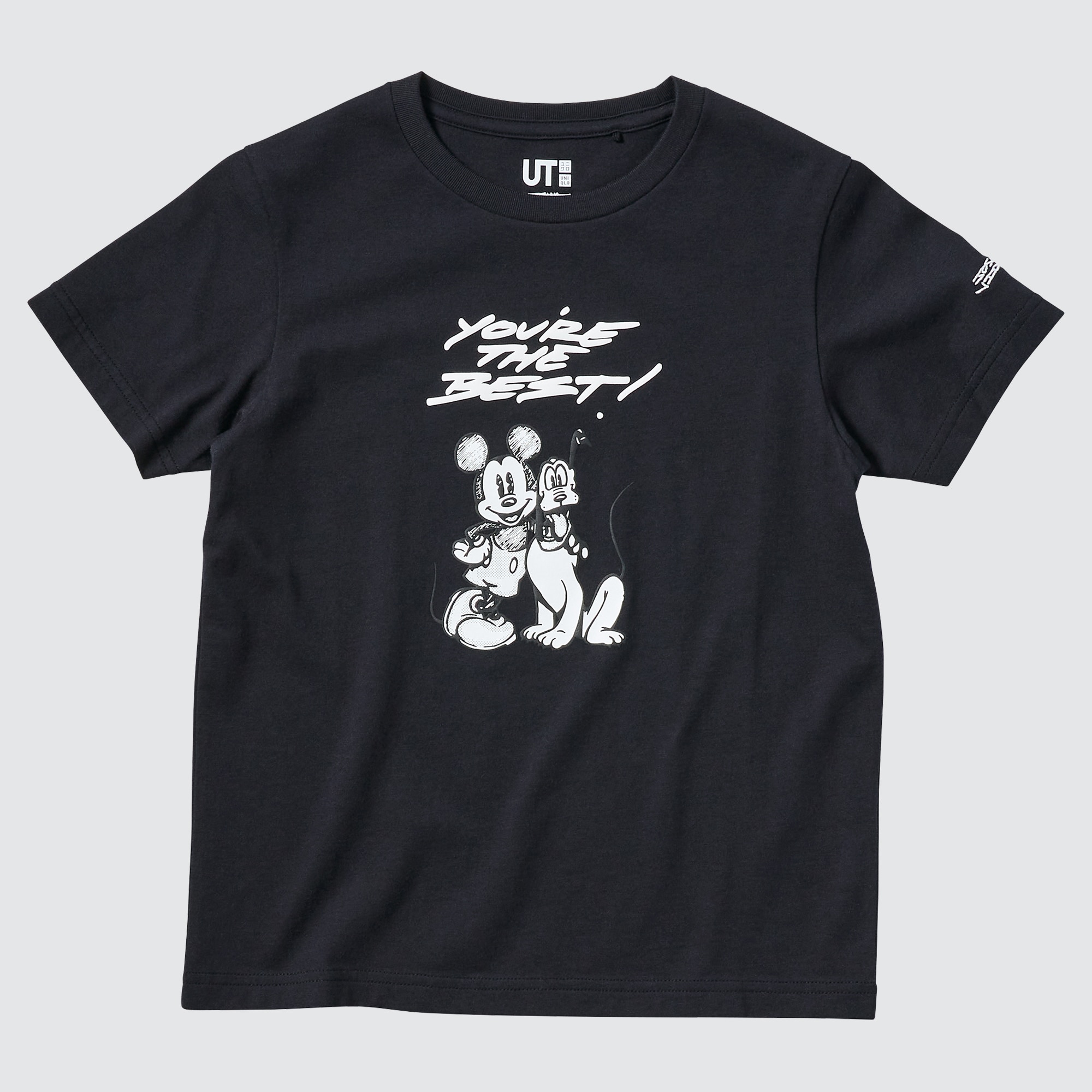 KIDS モノクローム ミッキーマウス アート バイ ジョシュア・ヴィーダス UT グラフィックTシャツ（半袖）のサムネイル