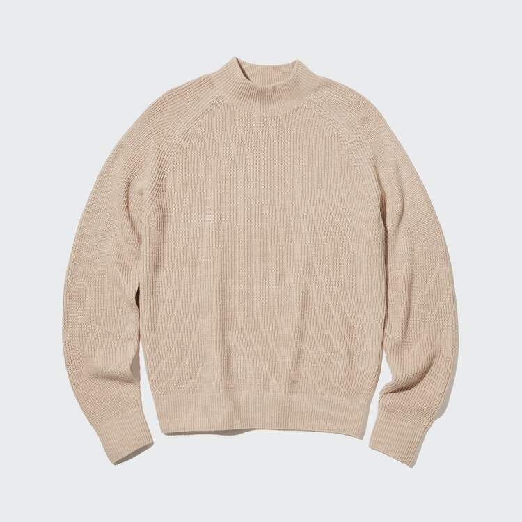 ウォッシャブルモックネックセーター 長袖 男女兼用 ユニクロ