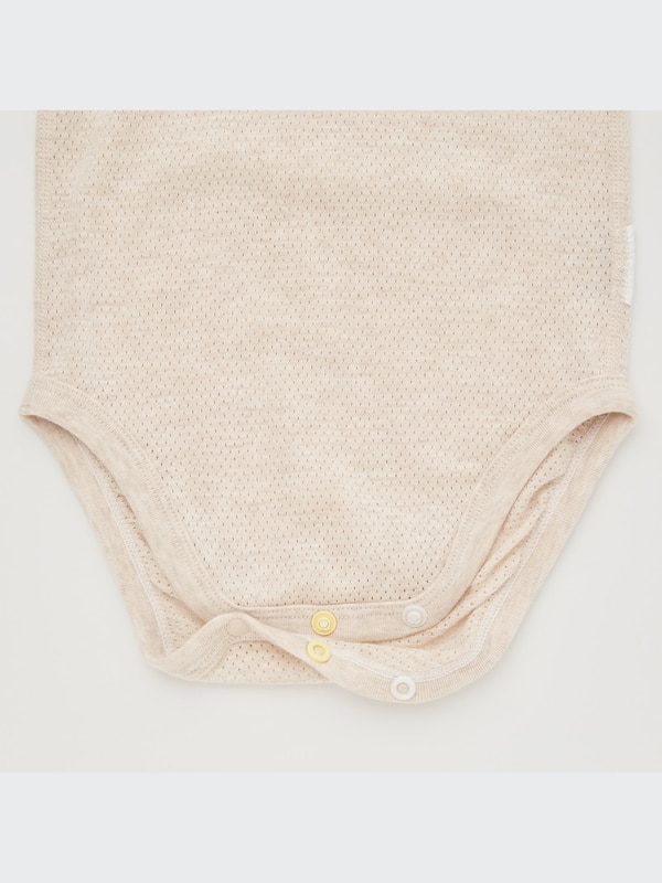 コットンメッシュボディスーツ（ノースリーブ）