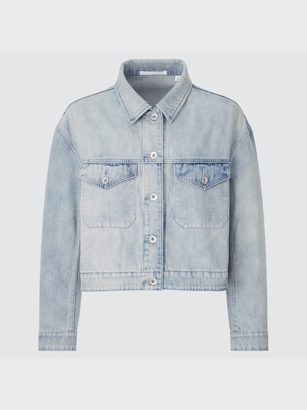 Jaket Denim Crop