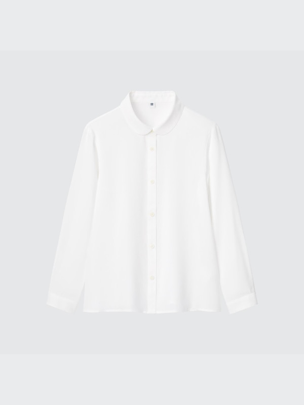 GIRLS レーヨンイージーケアブラウス（フォーマル・長袖）