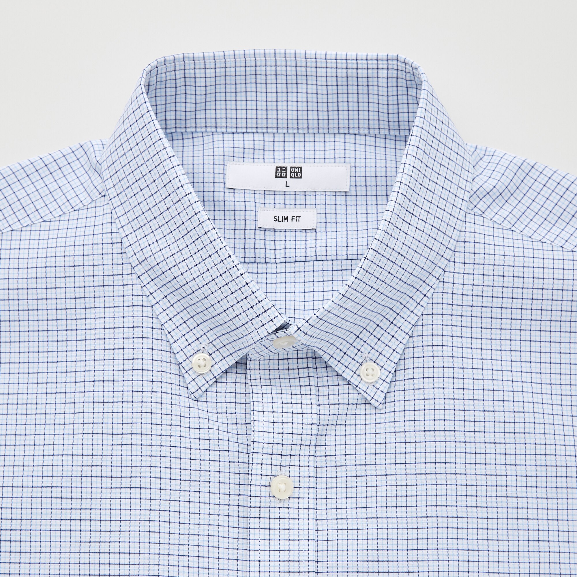 CHECKED STRETCH SLIM FIT SHIRT | UNIQLO ID