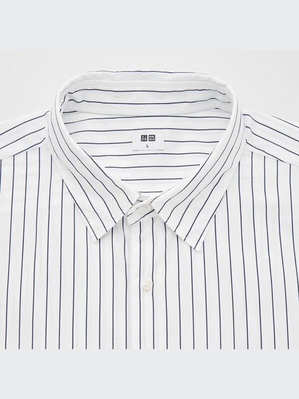 エクストラファインコットンブロードストライプシャツ（レギュラーカラー・長袖）