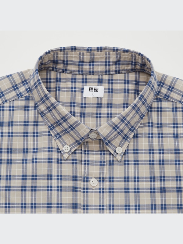 Kemeja Extra Fine Cotton Broadcloth Kotak