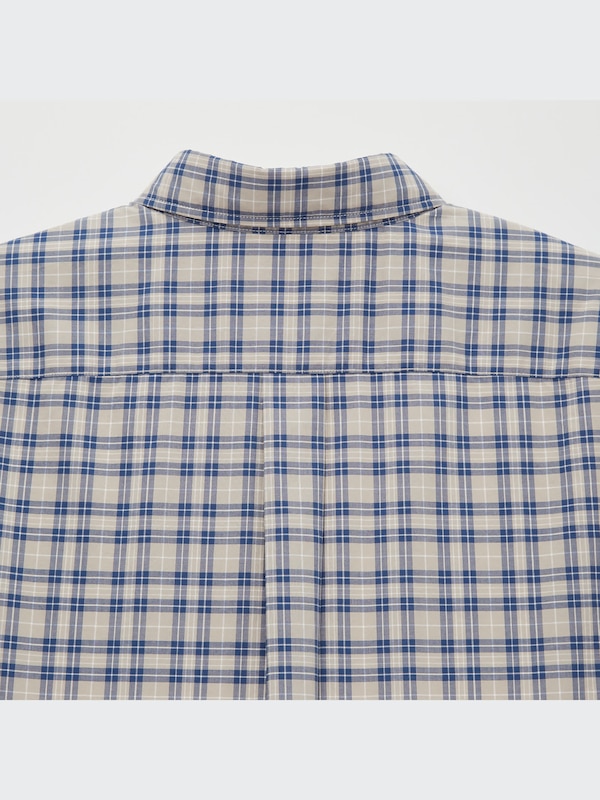 Kemeja Extra Fine Cotton Broadcloth Kotak