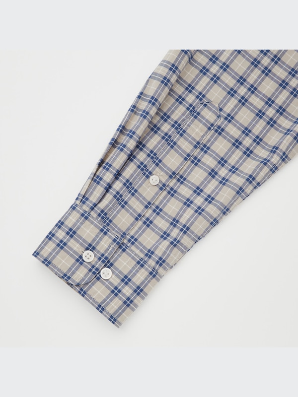 Kemeja Extra Fine Cotton Broadcloth Kotak