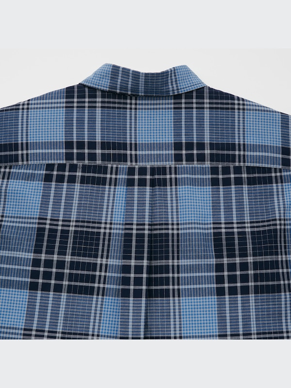 Kemeja Kotak Madras Lengan Pendek