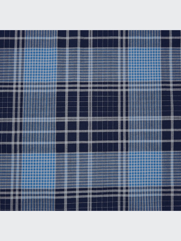 Kemeja Kotak Madras Lengan Pendek