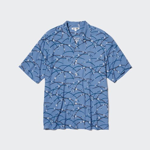 open collar short sleeve shirt uniqlo