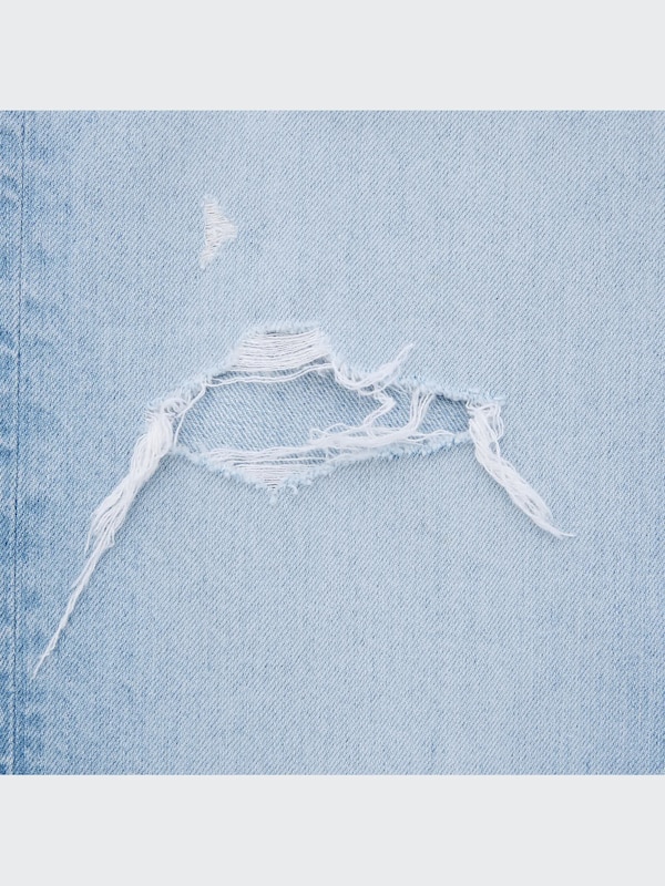 Quần Jean Lửng Dáng Rộng (Damaged)