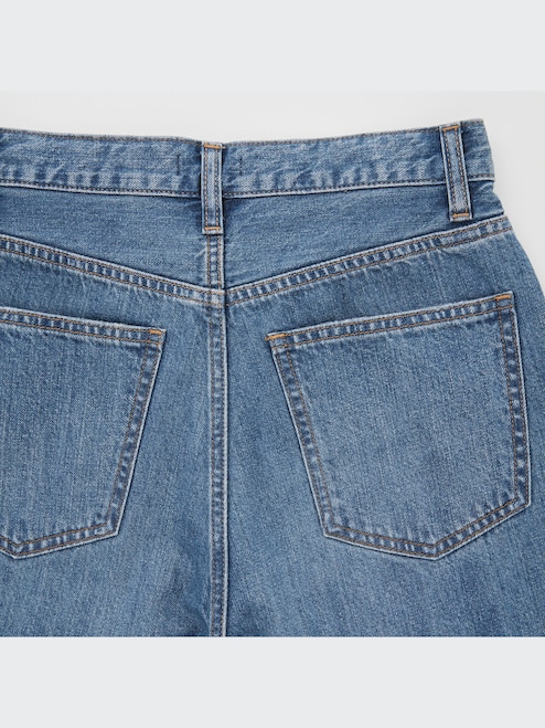 WOMEN'S PEG TOP HIGH RISE JEANS (DAMAGED) UNIQLO SG