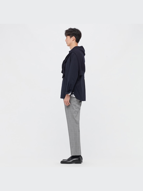 スマートアンクルパンツ2WAYストレッチ（グレンチェック・丈長め76cm）