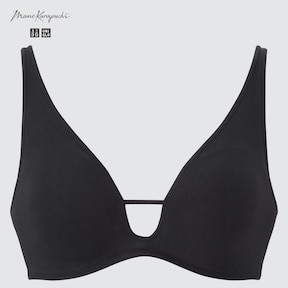 Uniqlo x Mame Kurogouchi Wireless Bra in Black, Women's Fashion, New  Undergarments & Loungewear on Carousell