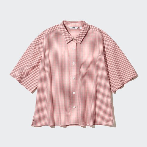 uniqlo cotton half sleeve shirt
