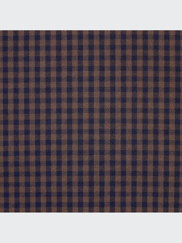コットンチェックシャツ（5分袖）