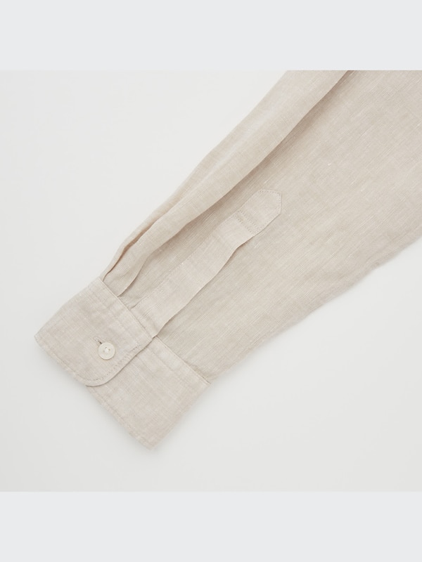 Premium Linen Stand Collar Long Sleeve Shirt