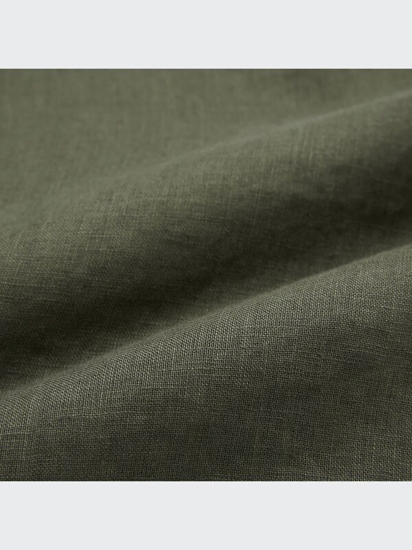 Premium Linen Stand Collar Long Sleeve Shirt