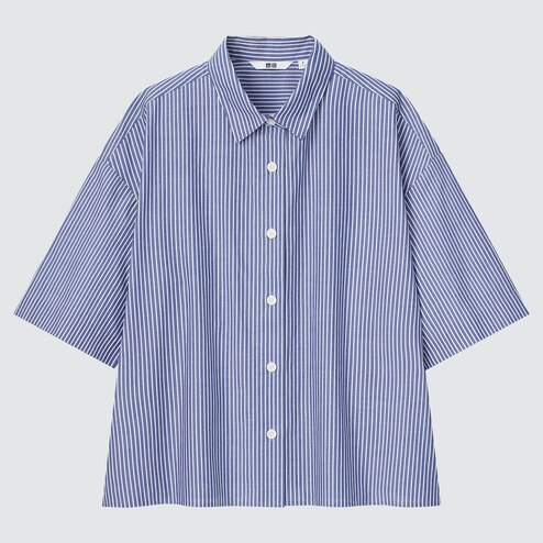 uniqlo cotton half sleeve shirt