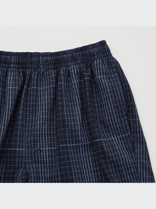 Light Cotton Easy Shorts (Plaid)