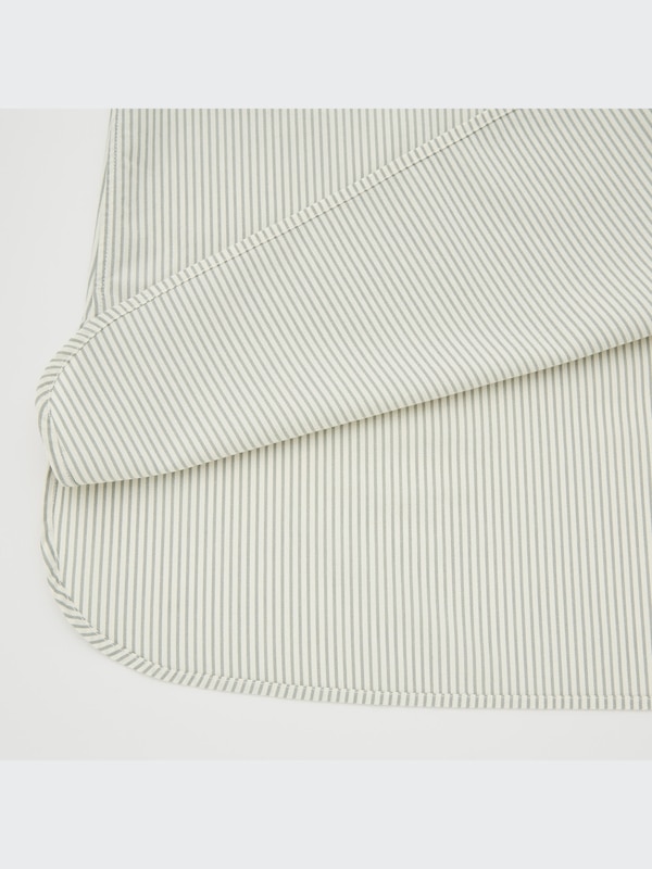 ストライプギャザーワンピース（長袖）