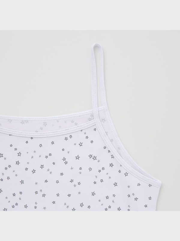 GIRLS エアリズムコットンブレンドキャミソール（スター）