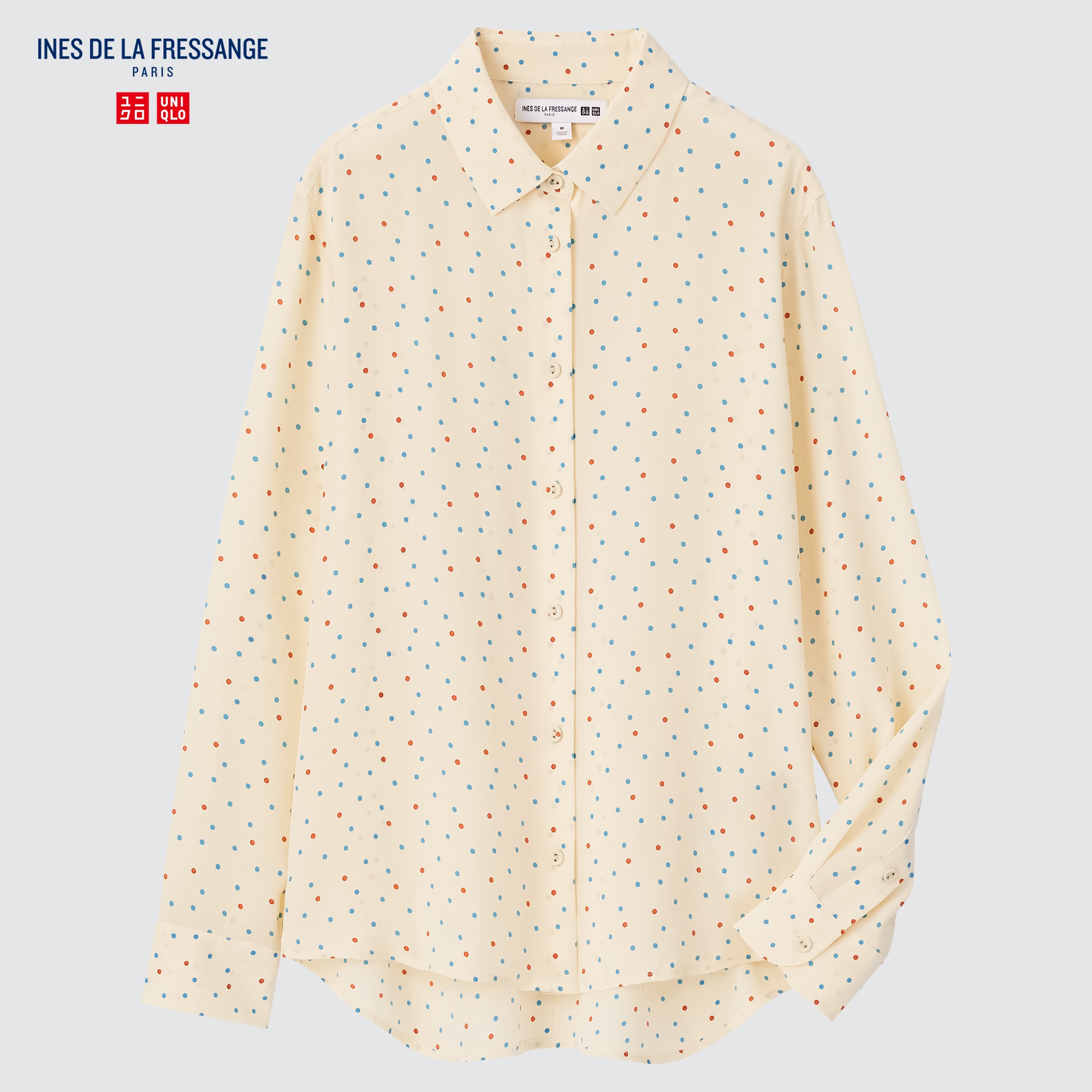 UNIQLO ユニクロ 花柄 プリントブラウス 七分袖 M - トップス