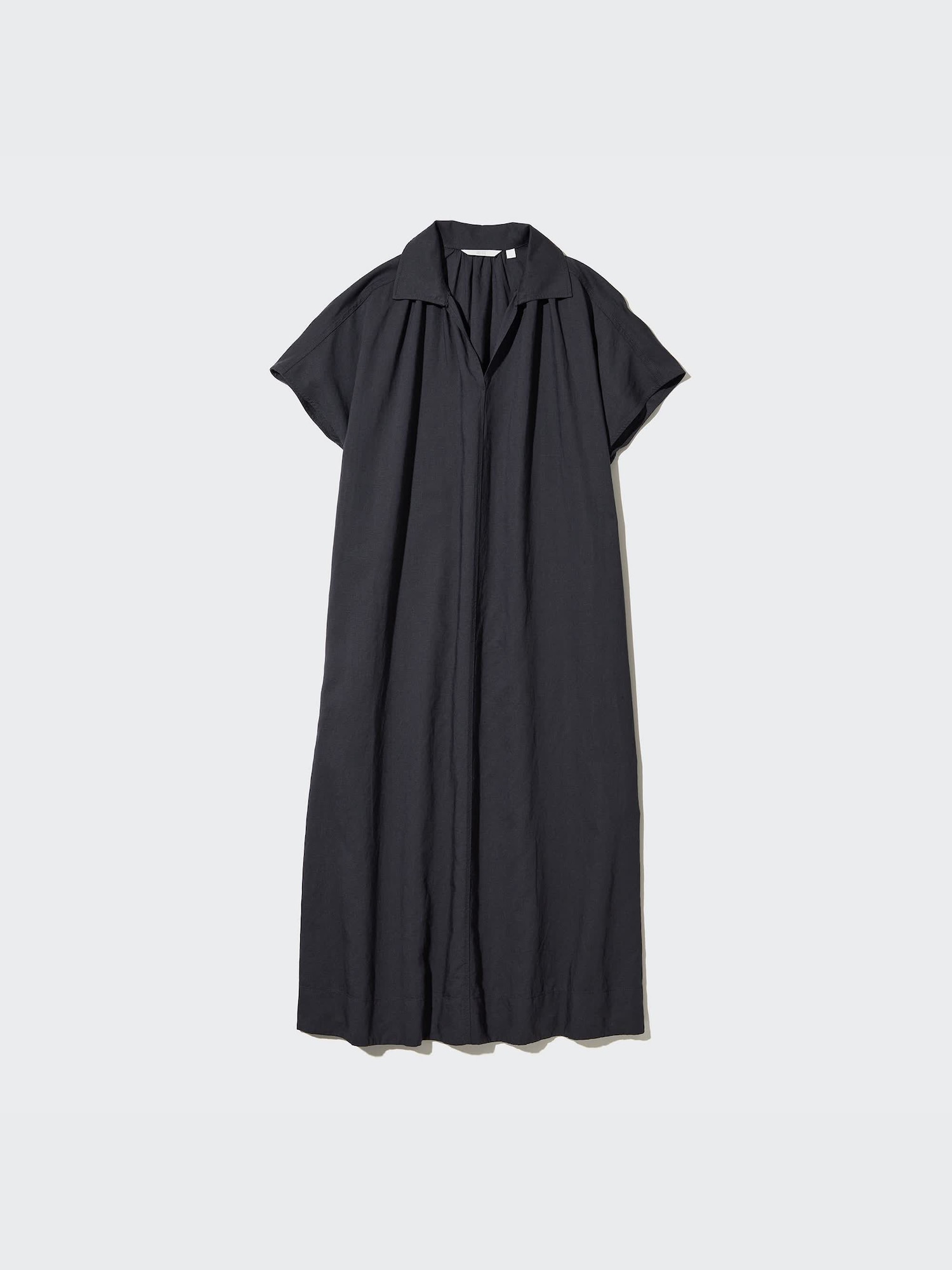 ユニクロ公式 | リネンブレンドカフタンワンピース（半袖・丈短め・109