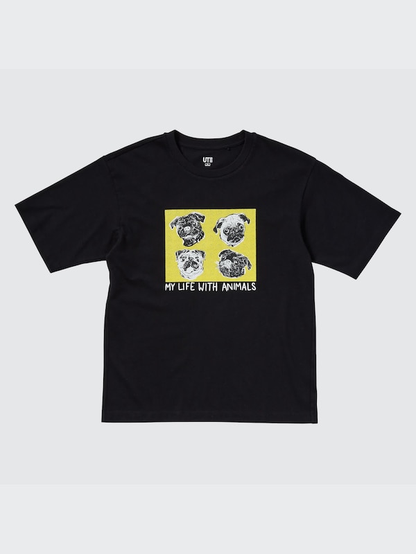 マイ・ライフ・ウィズ・アニマルズ UT グラフィックTシャツ（半袖・リラックスフィット）