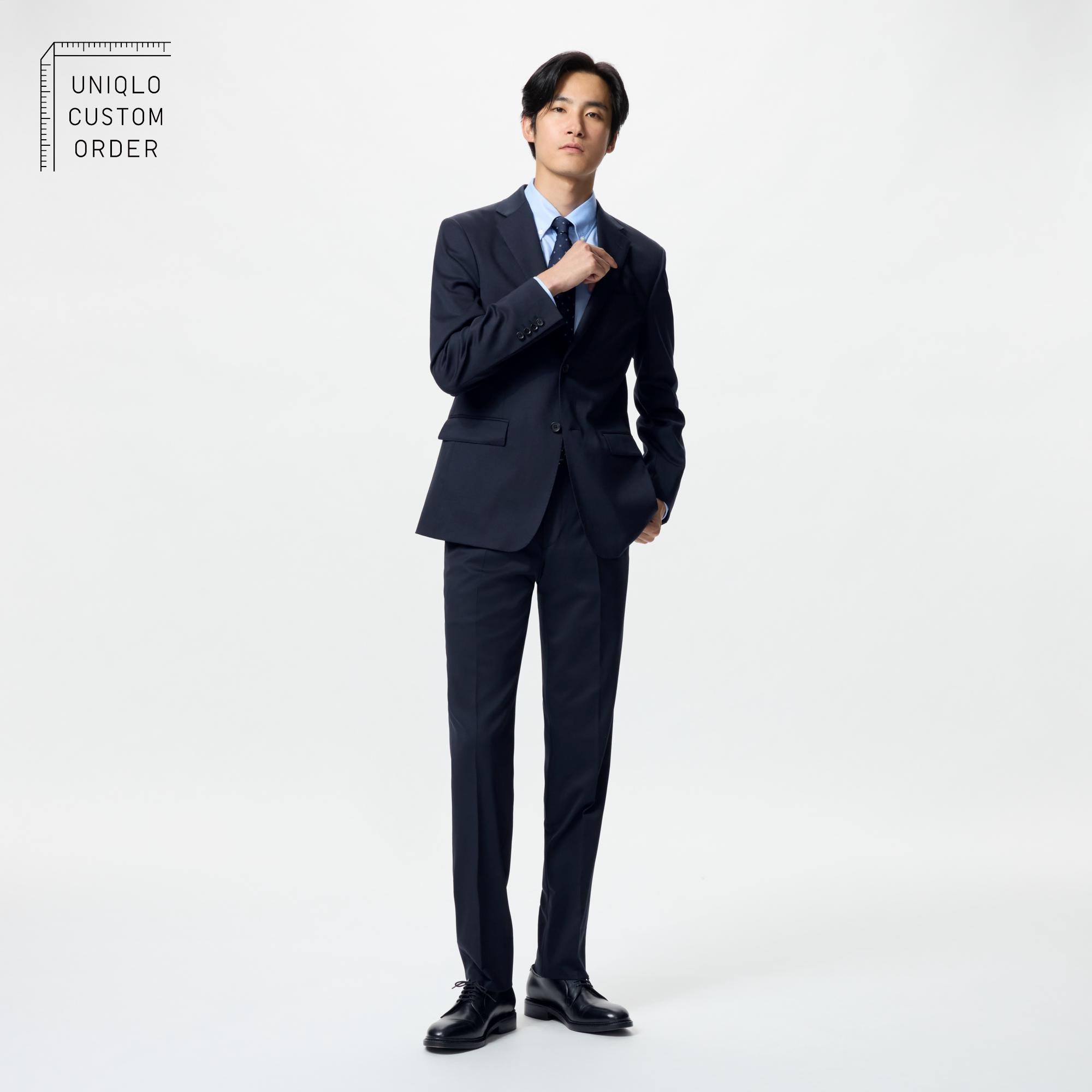 UNIQLO【上下セット】ユニクロ ストレッチウールスリムジャケット