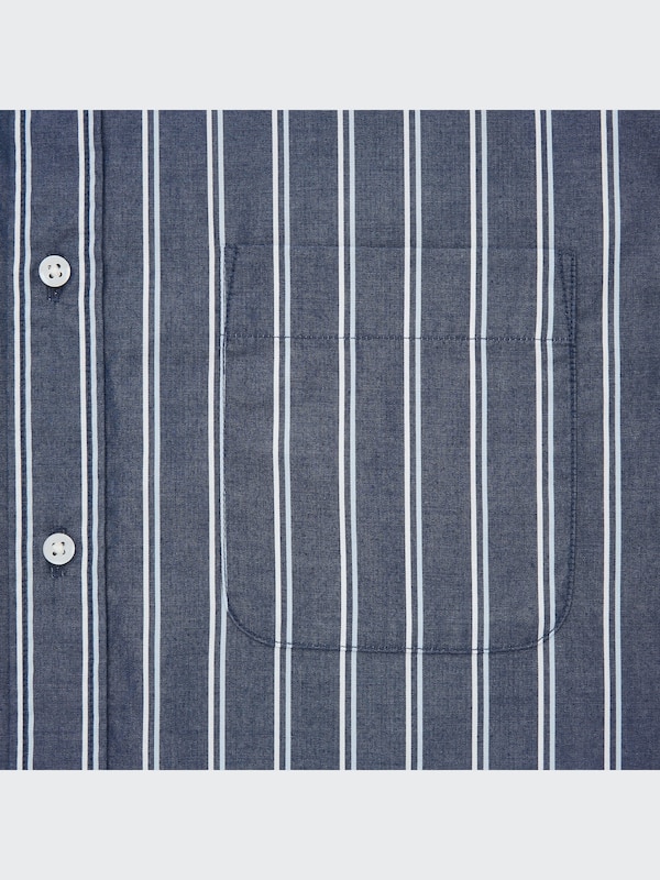 Extra Fine Cotton Broadcloth Striped Shirt